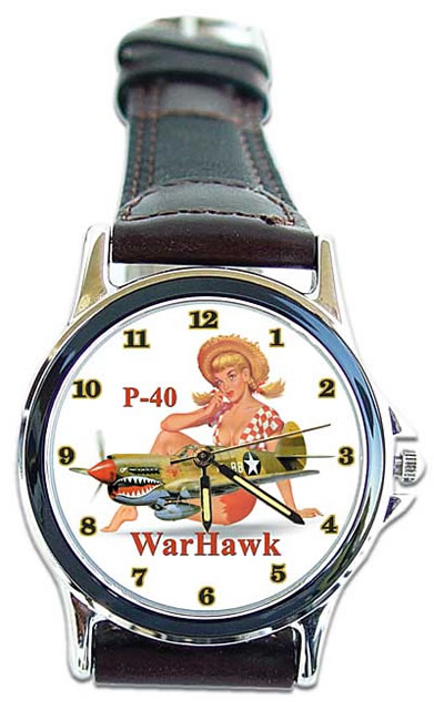 P-40 Warhawk Pinup Wrist Watch